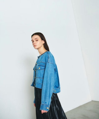 GRACE CONTINENTAL メタル釦デニムジャケット インディゴ