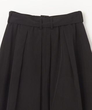 GRACE CONTINENTAL グログランタックフレアスカート ブラック