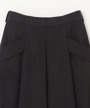 GRACE CONTINENTAL グログランタックフレアスカート ブラック