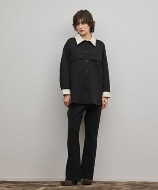 GRACE CONTINENTAL スウェットライクニットパンツ