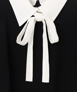 GRACE CONTINENTAL ダブルクロスドレス バイカラー