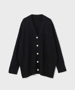 GRACE CONTINENTAL クーマラムニットカーディガン ブラック