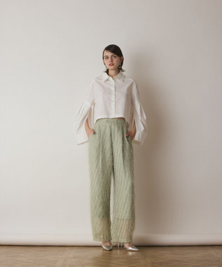 GRACE CONTINENTAL ビッグスリーブシャツ ホワイト