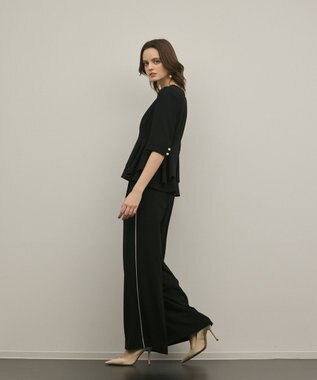 GRACE CONTINENTAL トリアセタックワイドパンツ ブラック