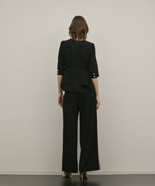 GRACE CONTINENTAL トリアセタックワイドパンツ ブラック