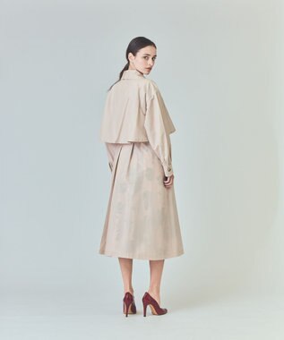 GRACE CONTINENTAL タッサードレスコート ベージュ