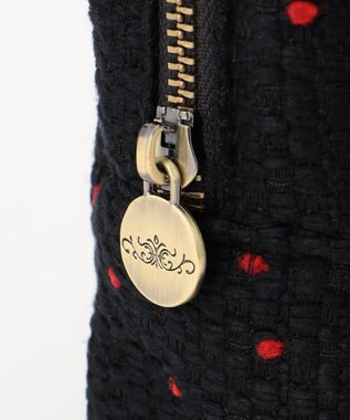 GRACE CONTINENTAL Fabricスクエアポーチ-AW ブラック