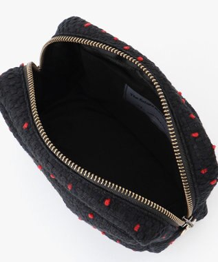 GRACE CONTINENTAL Fabricスクエアポーチ-AW ブラック