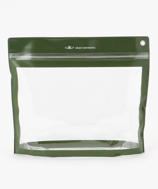 GRACE CONTINENTAL Fabricスクエアポーチ-AW ブラック