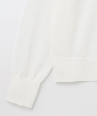 GRACE CONTINENTAL ラインVネックニットカーディガン バイカラー