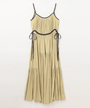 GRACE CONTINENTAL ギャザーキャミソールワンピース イエロー