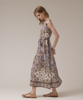 GRACE CONTINENTAL マルチWAYシフォンワンピース ブラウン