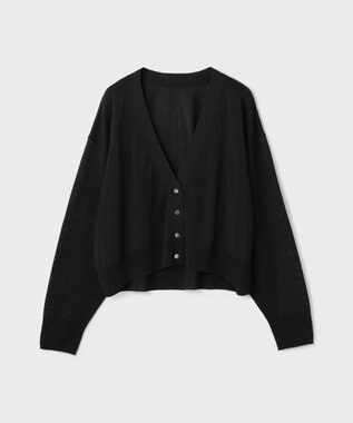GRACE CONTINENTAL スリーブスリットニットカーディガン ブラック