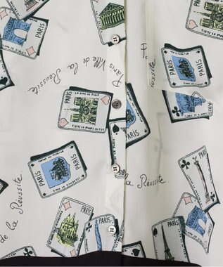 GRACE CONTINENTAL トランププリントブラウス キナリ