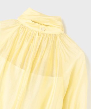 GRACE CONTINENTAL シアーボウタイブラウス イエロー