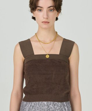 GRACE CONTINENTAL コインダブルネックレス ゴールド