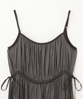 GRACE CONTINENTAL ギャザーキャミソールワンピース グレー