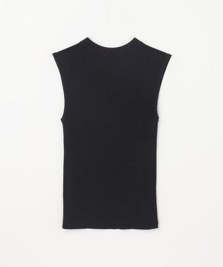 GRACE CONTINENTAL リブシアーニットトップ ブラック