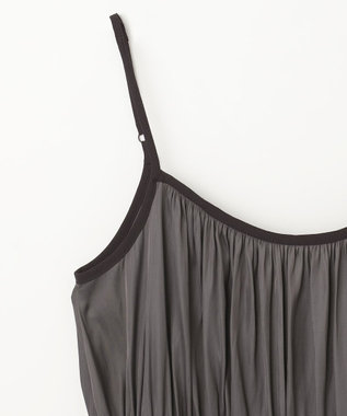 GRACE CONTINENTAL ギャザーキャミソールワンピース グレー