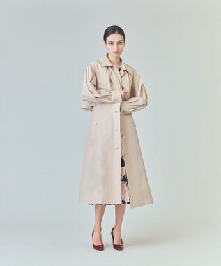GRACE CONTINENTAL タッサードレスコート ベージュ