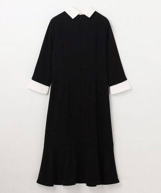 GRACE CONTINENTAL ダブルクロスドレス バイカラー