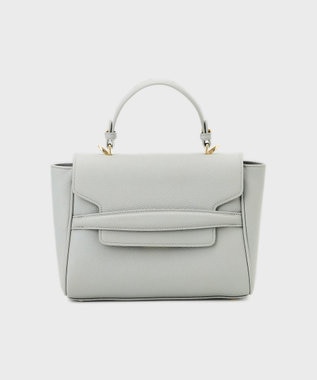 GRACE CONTINENTAL フラップショルダーバッグ ライトグレー