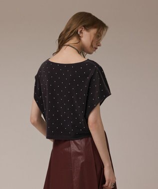 GRACE CONTINENTAL ベロアルーズカットトップ グレー