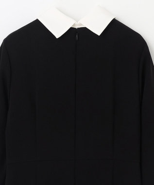 GRACE CONTINENTAL ダブルクロスドレス バイカラー