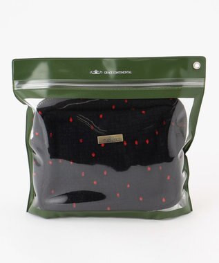 GRACE CONTINENTAL Fabricスクエアポーチ-AW ブラック