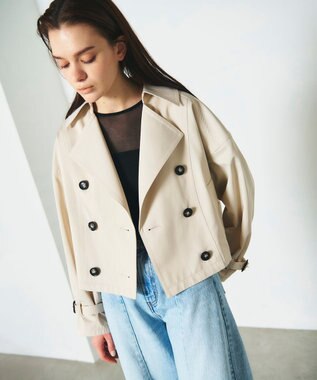GRACE CONTINENTAL ドルマントレンチジャケット ベージュ