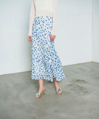 GRACE CONTINENTAL スモールフラワーマーメイドスカート キナリ