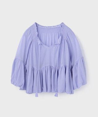 GRACE CONTINENTAL バルーンカフタントップ サックス