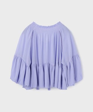 GRACE CONTINENTAL バルーンカフタントップ サックス