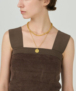 GRACE CONTINENTAL コインダブルネックレス ゴールド