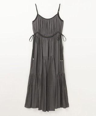 GRACE CONTINENTAL ギャザーキャミソールワンピース グレー