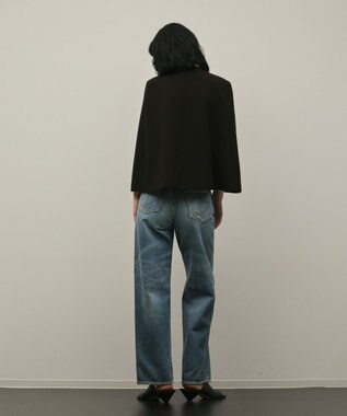 GRACE CONTINENTAL トリアセケープスリーブジャケット ブラック