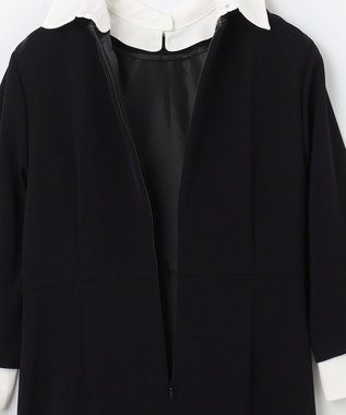 GRACE CONTINENTAL ダブルクロスドレス バイカラー