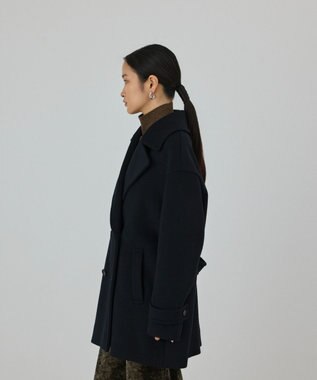 GRACE CONTINENTAL ショートビーバーPコート ブラック