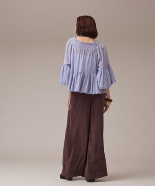 GRACE CONTINENTAL フィブリルイージーパンツ ダークブラウン