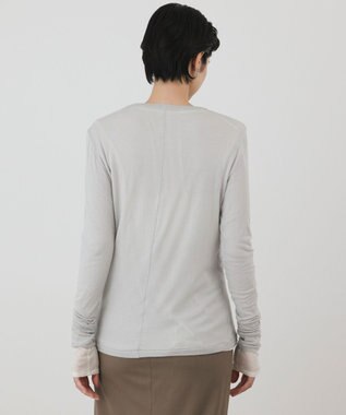GRACE CONTINENTAL シルクベアカットトップ グレー
