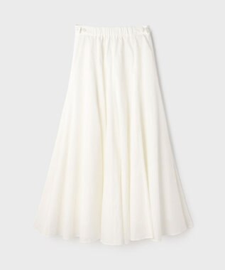 GRACE CONTINENTAL ナイロンボリュームスカート ホワイト