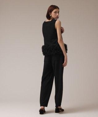 GRACE CONTINENTAL チュールヘムカットトップ ブラック