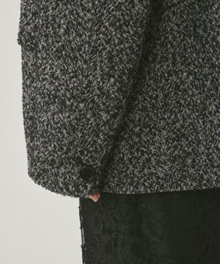 GRACE CONTINENTAL ヘリンボーンツイードジャケット ブラック