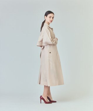 GRACE CONTINENTAL タッサードレスコート ベージュ