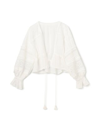 GRACE CONTINENTAL レースパッチブラウス キナリ