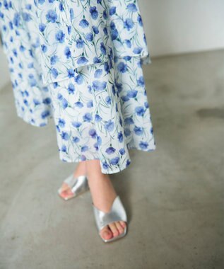 GRACE CONTINENTAL スモールフラワーマーメイドスカート キナリ