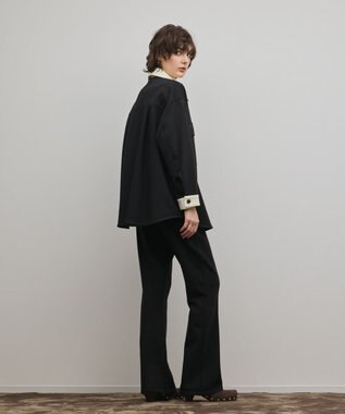 GRACE CONTINENTAL スウェットライクニットパンツ ブラック