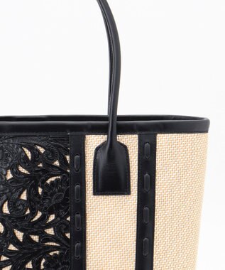 GRACE CONTINENTAL Jute-likeToteBag ブラック