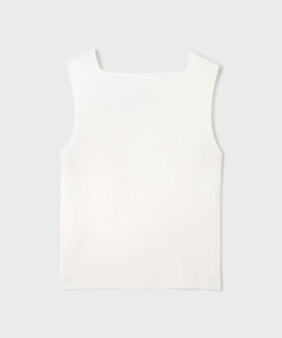 GRACE CONTINENTAL ブライトニットノースリーブ ホワイト