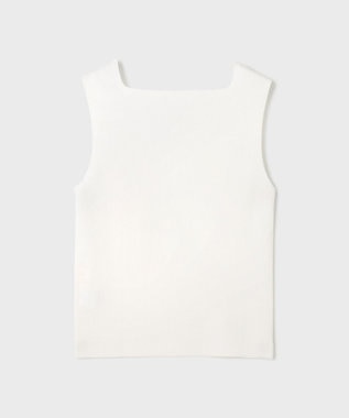 GRACE CONTINENTAL ブライトニットノースリーブ ホワイト